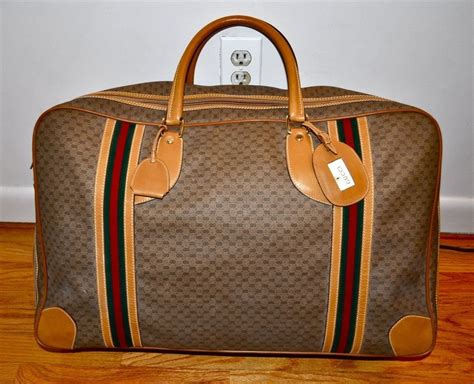 red gucci suitcase|vintage Gucci suitcase.